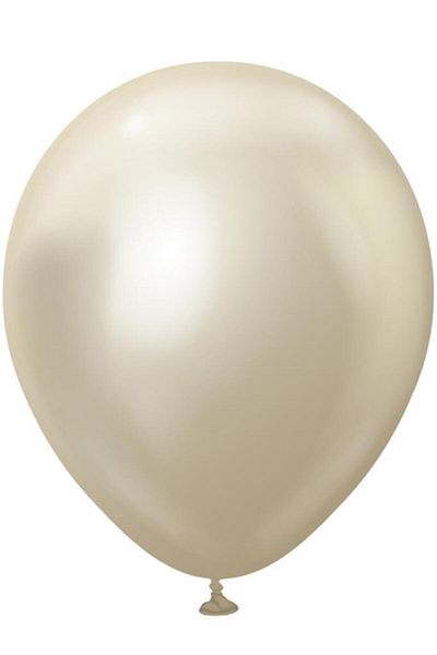 BeySüS Chrome Balloon White Gold 10 Pieces