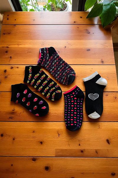 KAYSSOCK 10-Piece Women's Booties Socks – Dark Color Mixed Set