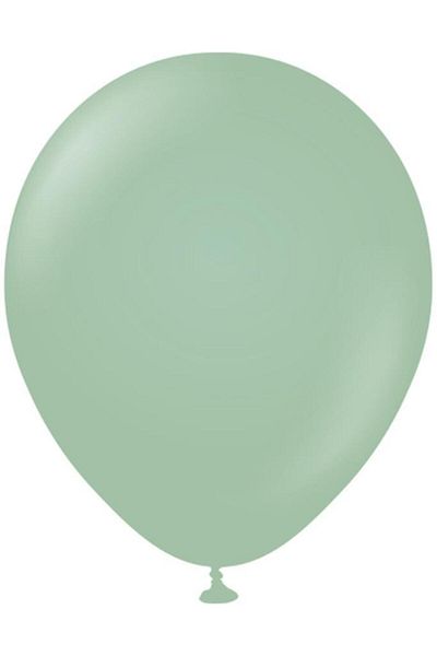 BeySüS 12 Inch 10 Pieces Winter Green Retro Balloon