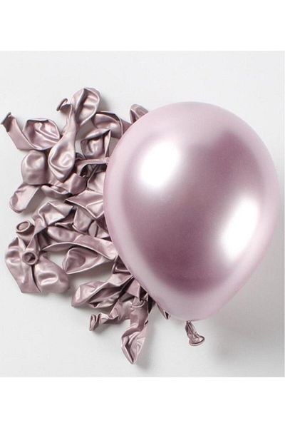 BeySüS Rosegold Chrome Balloon - 12 Inch 10 Pieces