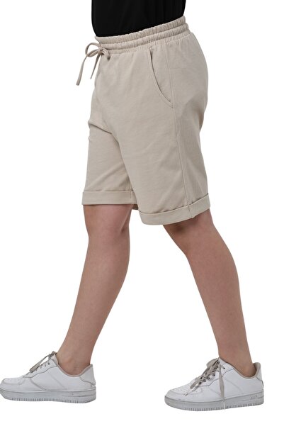 ERDEM KIDS Male Child Basic Cotton Combed Double Leg Pocket Shorts