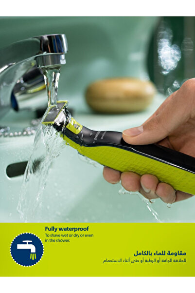 Philips OneBlade Face & Body QP2824, Dual-Sided Blade, Unique OneBlade Technology, 45min Cordless, W