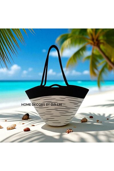 home decors by özlem Straw Shoulder Bag Beach Bag Daily Bag Handmade Handmade