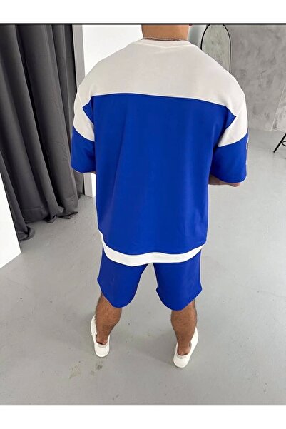 MODA Ψηφιακό 00 Σετ εμπριμέ σορτς - Μπλε