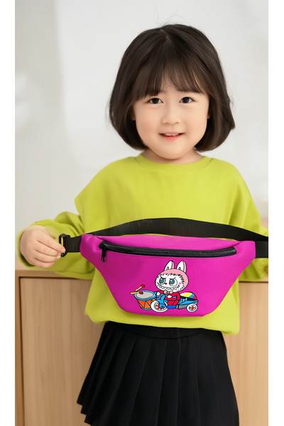 Epod Çocuk Labubu Unisex Ayarlanabilir Bel, Omuz Çantası