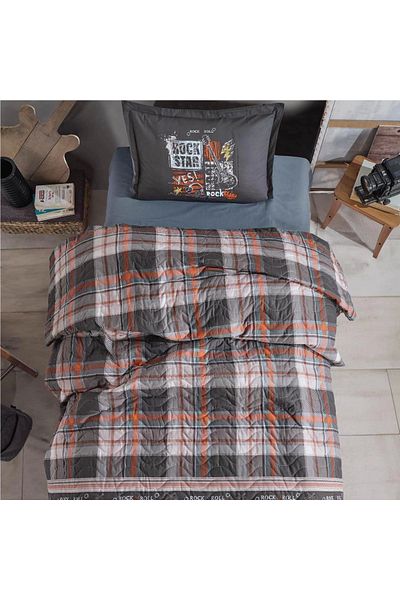 Clasy Ranforce 100% Cotton Single Four Season Set Rock Inroll