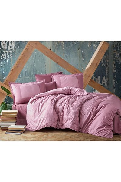 Clasy Risa V2 Dusty Rose Ranforce Duvet Cover Set Double