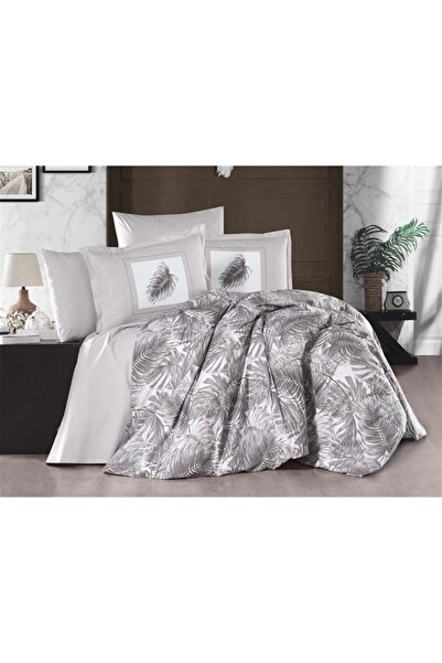 Clasy Double Cotton Ranforce Duvet Cover Set Puma V2 Brown