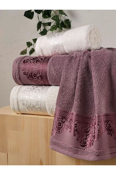 Fiesta Vip Jacquard Hammam Set 4L Is 2 Tax 50X90 and 90X150