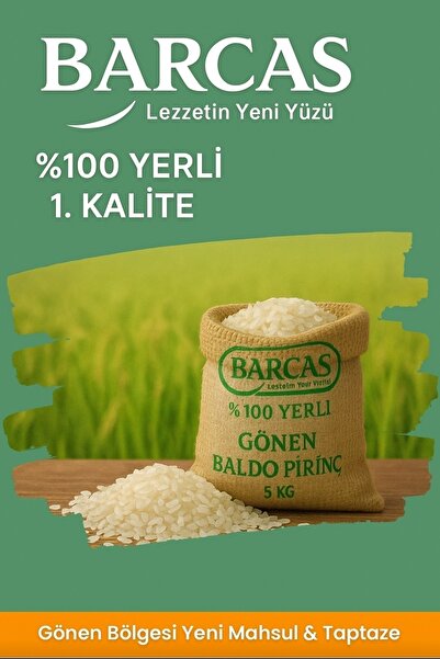 Barcas 5 kg YERLİ BALDO PİRİNÇ