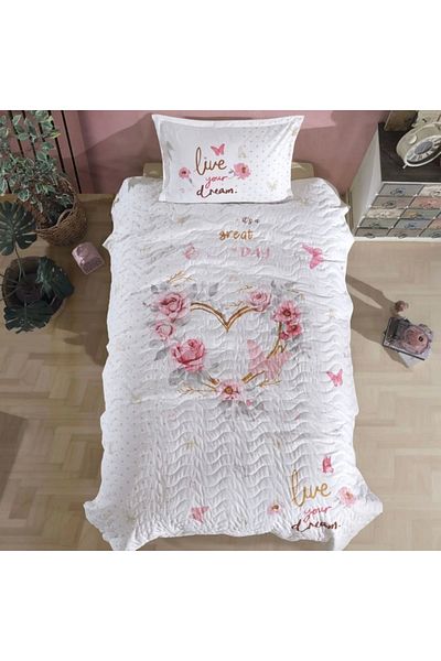 Clasy Set de vis Ranforce 100% bumbac pentru o singură persoană Four Seasons