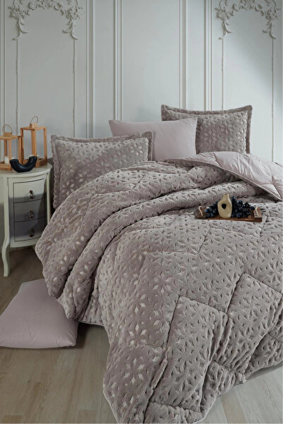 Clasy Wellsoft Jakarlı Çift Kişilik Uyku Seti Babil Antrasit