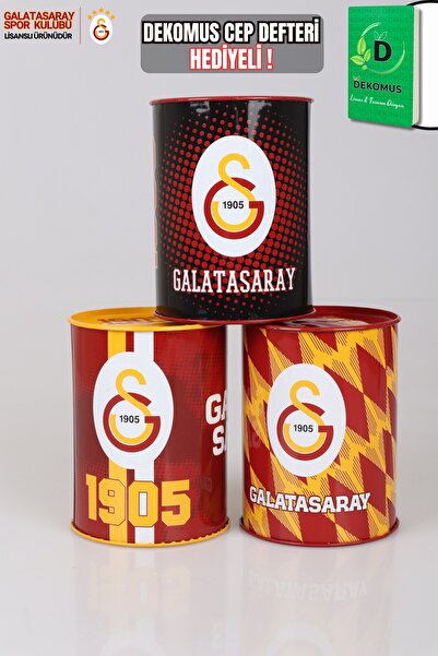 Galatasaray "DEKOMUS CEP DEFTERİ HEDİYELİ" YENİ SEZON LİSANSLI TEKLİ METAL KUMBARA