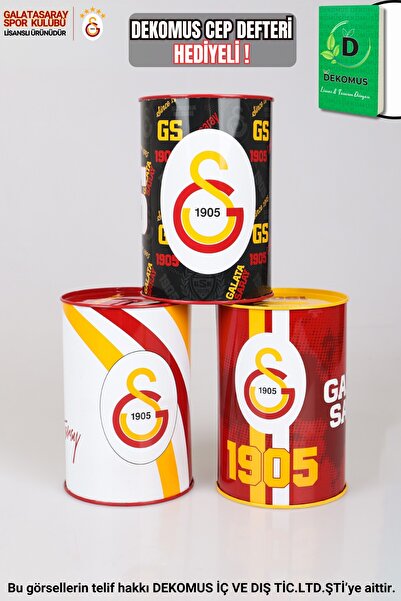 Galatasaray "dekomus Cep Defteri Hediyeli" Yeni Sezon Lisanslı Tekli Büyük Boy Metal Kumbara