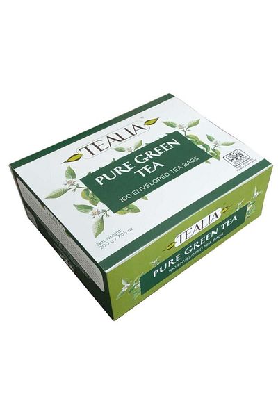 TEALIA Tilia Pure Green Tea Box (2g x 100 Sachets)
