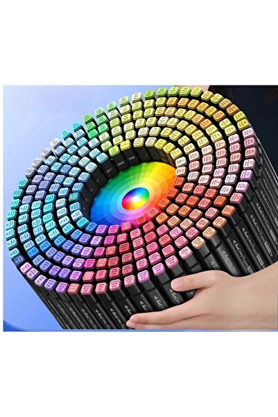 TOUCH SKETC 120 قطعة من أقلام التحديد ذات الوجهين هي حامل وحقيبة