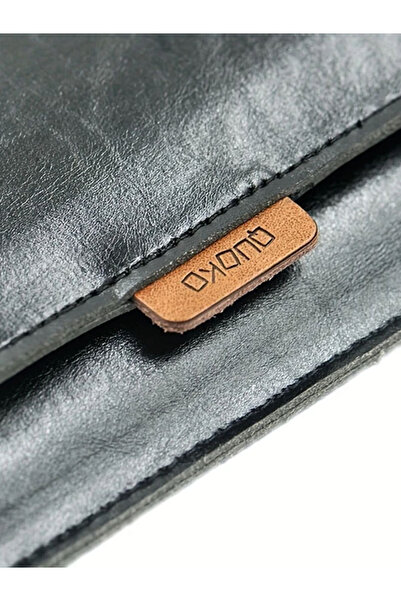 ÇANTA Notebook Bag 35X25,5 cm Women Men Laptop Bag Mac11 Protective Case 14''Inc Black & Tan