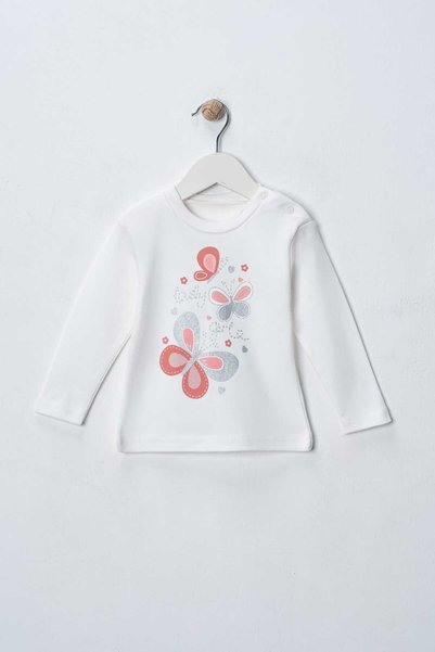 MyPrettyBaby SILICONE BUTTERFLY PRINTED HOODED TWO-STRING SEASONAL BABY GIRL 3-PIECE SUIT