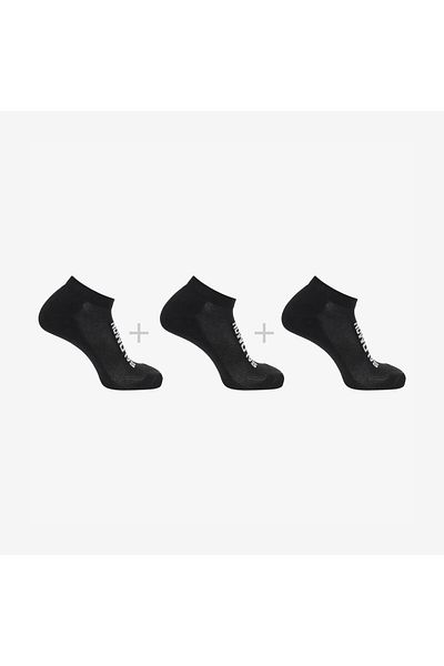 Salomon Pachet de 3 șosete negre unisex pentru glezne de zi cu zi