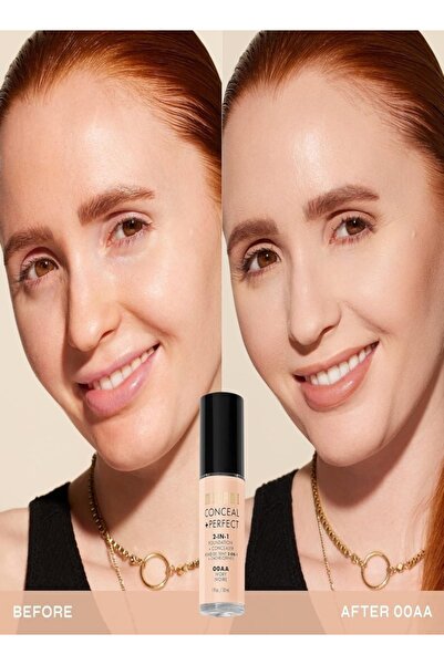 MILANI Conceal Perfect 2-in-1 Foundation & Concealer 00aa Ivory – Full Coverage, Vegan, 30ml