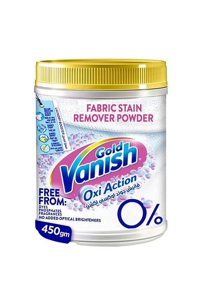Vanish Stain Remover Oxi Action Powder Gold 450 G Fast Action Stain Removal For White