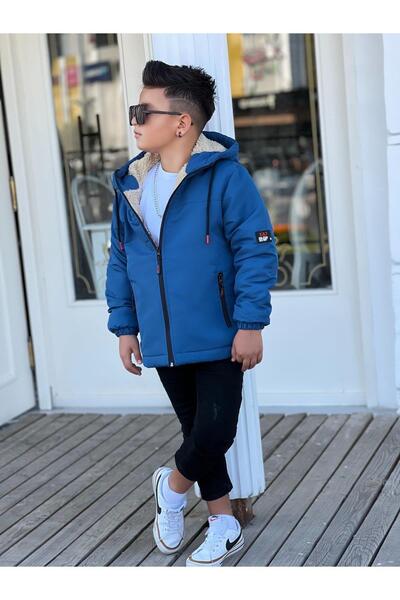 Zaziko Kids Erkek Çocuk Kapüşonlu İçi Kürklü Mont KM3050