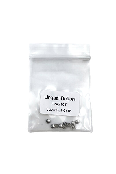 Choice 1 حقيبة 02 PIORPOY 10 قطع أزرار لسانية لتقويم الأسنان قابلة للربط من م...