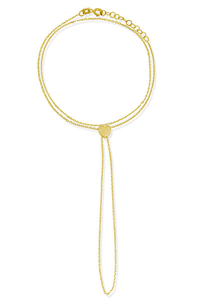 Altınkesesi 14 Ayar Altın Forse Zincirli Kalpli Şahmeran