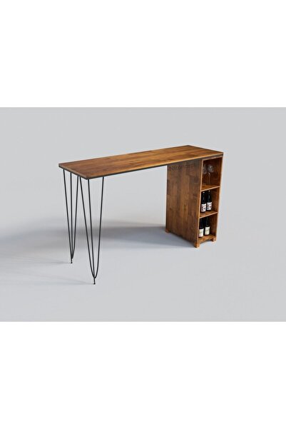 NT Concept Ntconcept Masif Ahşap Mutfak Ve Bar Masası(160cm-60cm-h105cm)