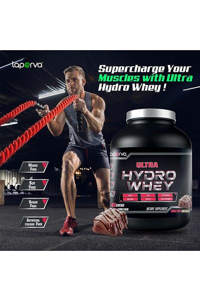 Laperva Ultra Hydro Whey Protein, Double Rich Chocolate, 3.5 Lb, Support Growth And Muscle Building