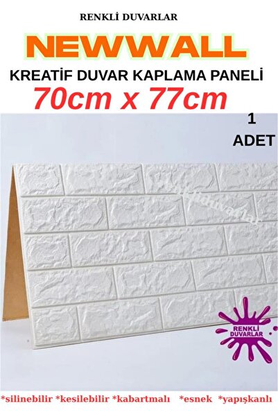 Renkli Duvarlar Dekoratif Kendinden Yapışkanlı 3d Tuğla Sünger Duvar Paneli K...