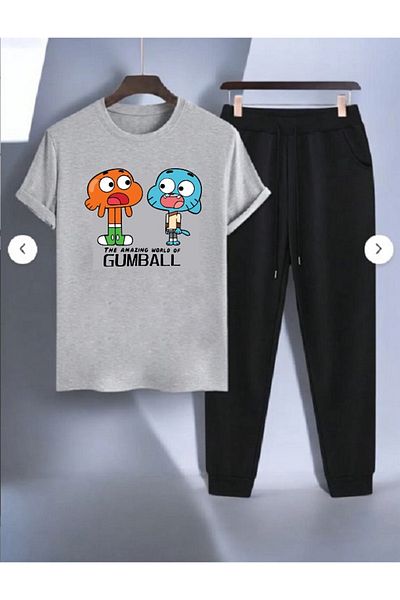 x-compass life Women / Girl Unisex Tracksuit Set Gumball Printed