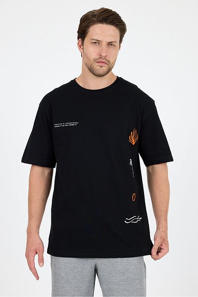 Rodi Men's 100% Cotton Crew Neck Short Sleeve Printed T-Shirt Comfortable and Stylish Casual Men's T-Shirt 0024