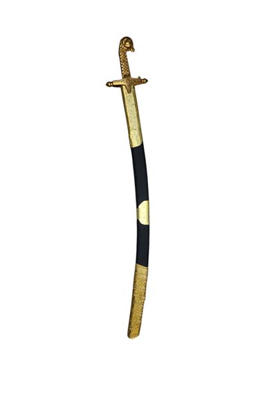 WM A sword decorated with gold and silver