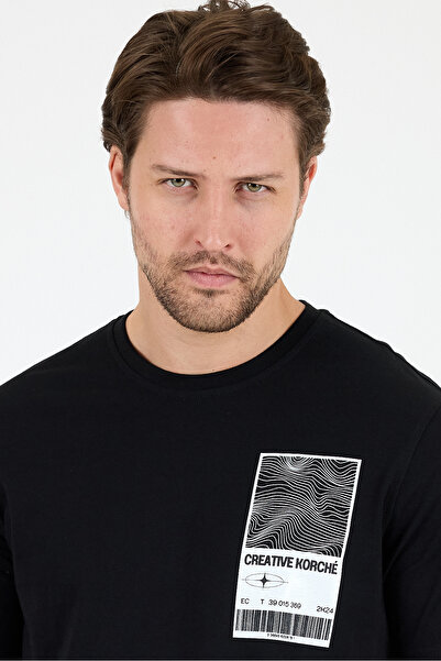 Rodi Men's Crew Neck Printed T-Shirt – 100% Cotton – Comfortable and Stylish Short Sleeve Men's T-Shirt 0022