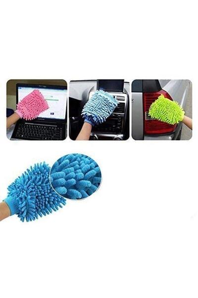 Nirnisa Mikrofiber Araç Yıkama Eldiveni Çizmez Oto Motorsiklet Bakım Süngeri ...