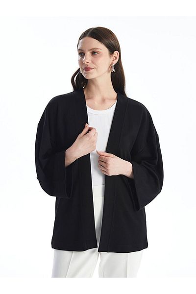LC Waikiki Lcwaikiki Basic Shawl Collar Plain Oversize Women's Cardigan