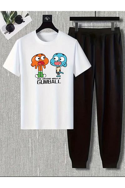 x-compass life Women / Girl Unisex Tracksuit Set Gumball Printed