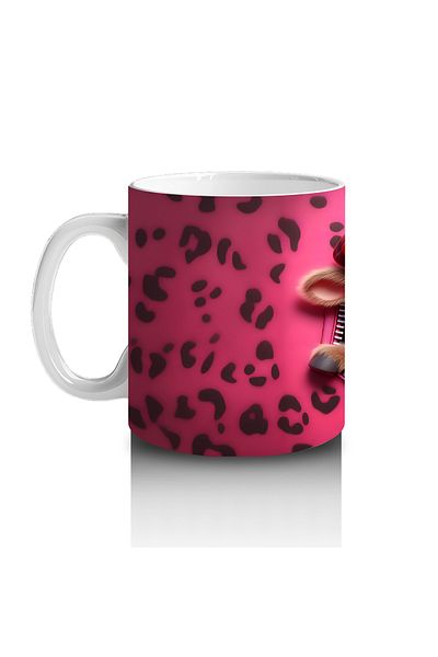Luluyen Heart Jacket and Calf Patterned Mug with Milk Loving Children