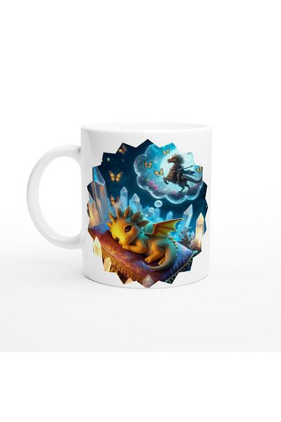 Luluyen Dream Warrior Dragon Themed Children's Special Printed Mug