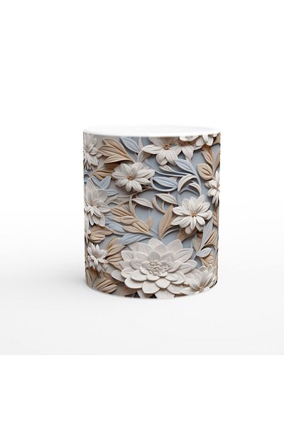 Luluyen Elegant Serenity Floral Patterned Mug