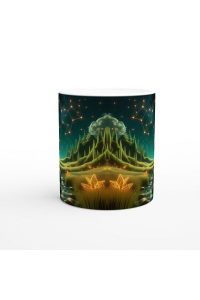 Luluyen Taurus Printed Coffee Cup - Astral Submarine World Vs2