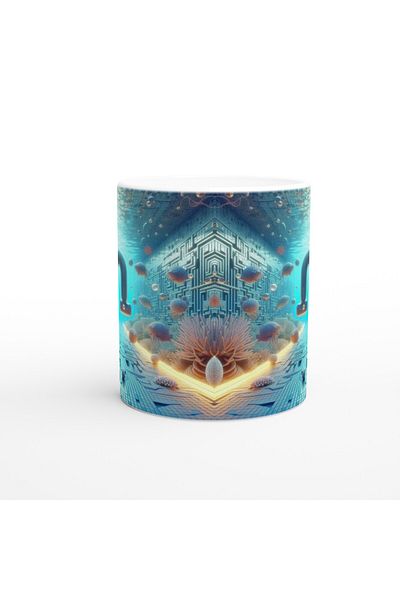 Luluyen Virgo Printed Coffee Mug - Astral Submarine World Vs2
