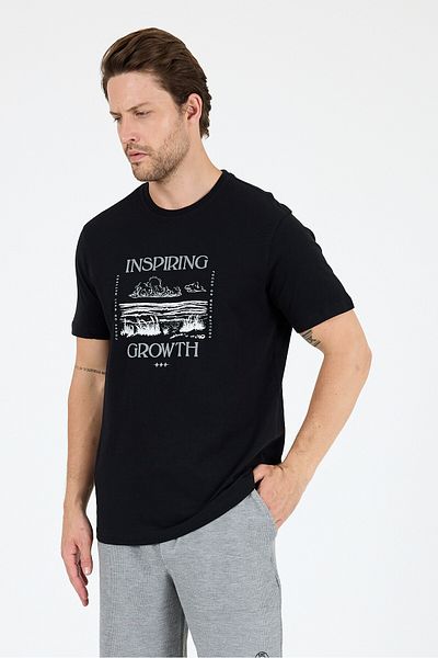 Rodi Men's 100% Cotton Crew Neck Short Sleeve Printed T-Shirt Comfortable and Stylish Casual Men's T-Shirt 0012