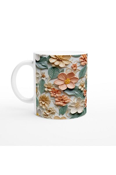 Luluyen Soft Spring Floral Mug