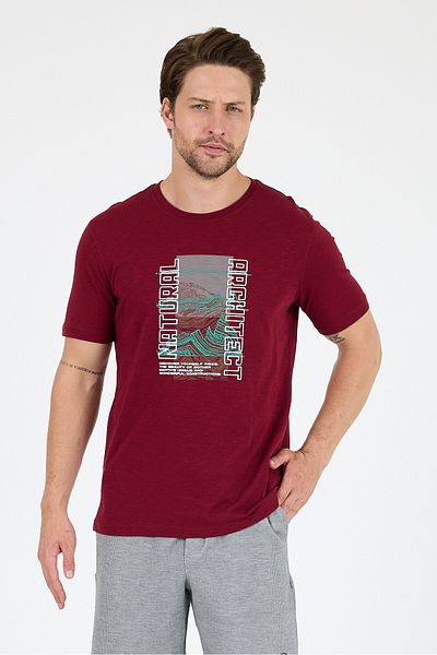 Rodi Men's 100% Cotton Crew Neck Short Sleeve Printed T-Shirt Comfortable and Stylish Casual Men's T-Shirt 0026