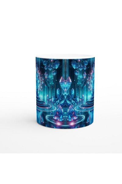 Luluyen Aquarius Printed Coffee Mug - Magical Crystal Cave Themed Vs3