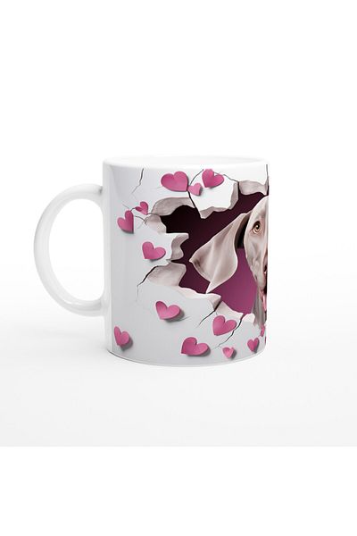 Luluyen Vizsla Themed Printed Mug Cup Conquering Hearts