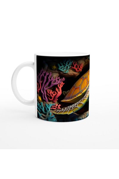 Luluyen Orange Conch Turtle Mug