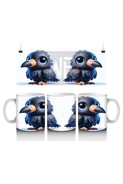 Luluyen Cheerful Raven Mug Cup That Makes Children Love Milk